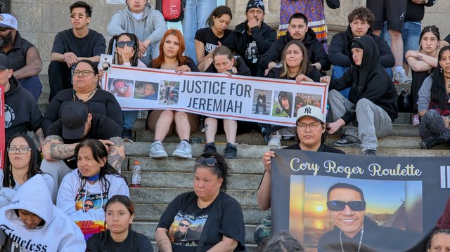 Hundreds gather to remember missing and murdered Indigenous men and boys