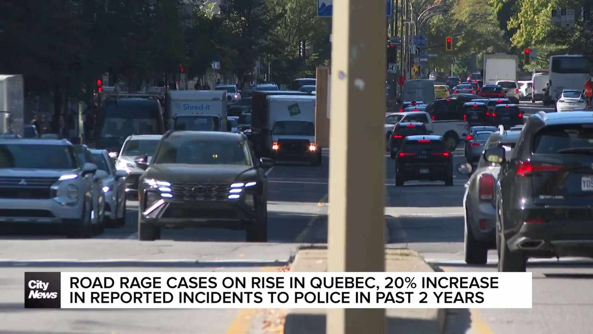 Increase in reported road rage in Quebec