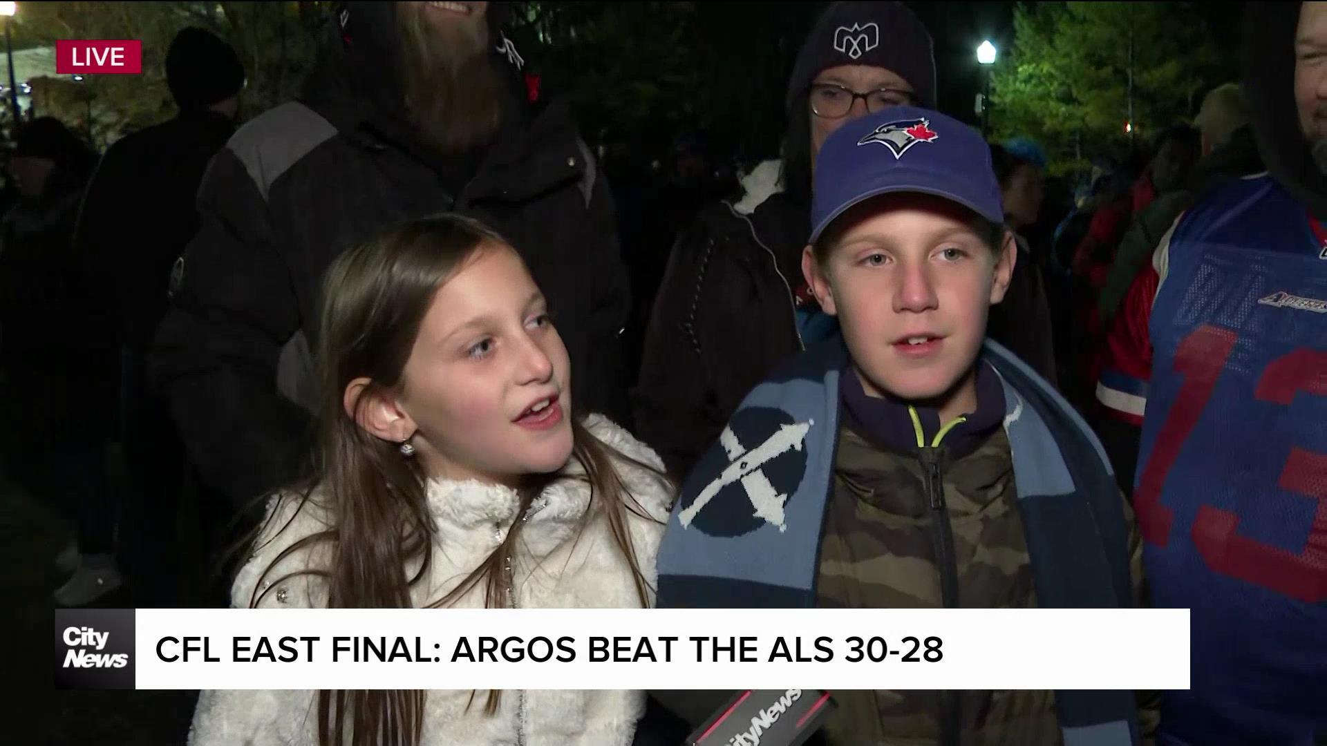 Argonauts and Montreal Alouettes fans enjoyed CFL East final