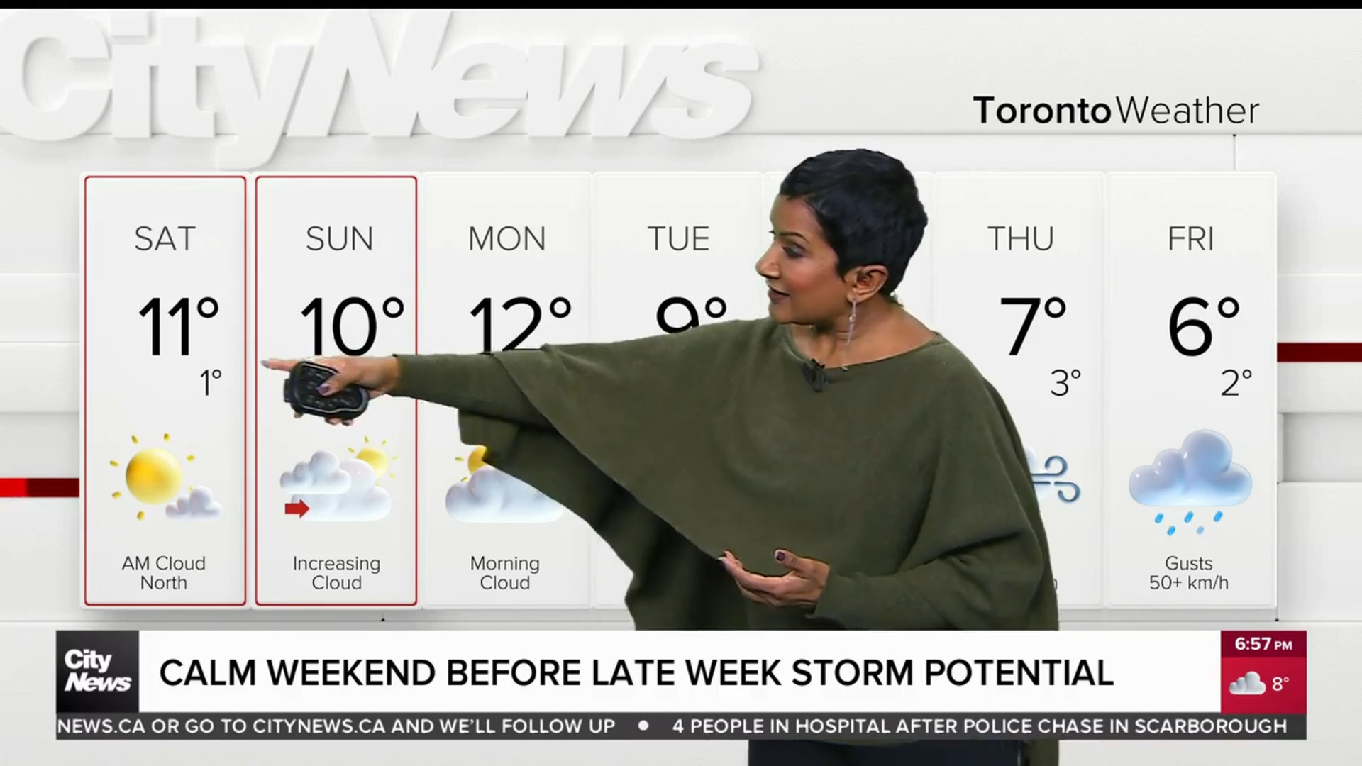 Calm weekend weather before a potential storm