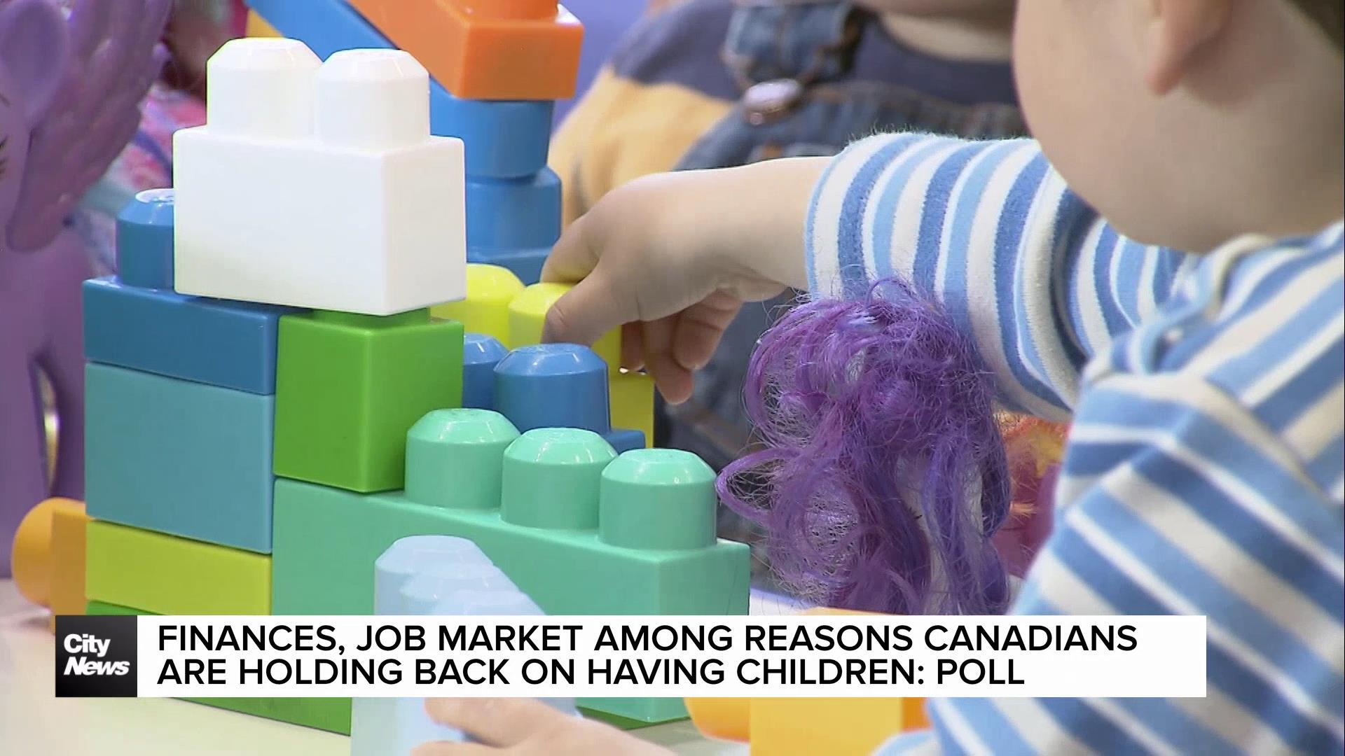 Finances, job market among reasons Canadians are holding back on having children: poll