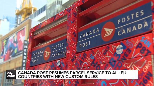 Canada Post resumes parcel service at all EU countries