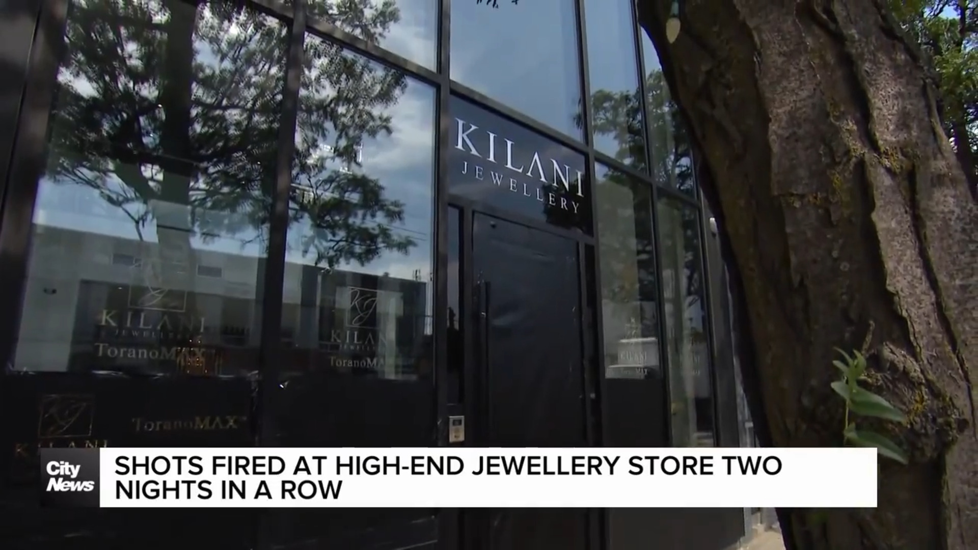 High-end jewelry store shot at twice in two nights