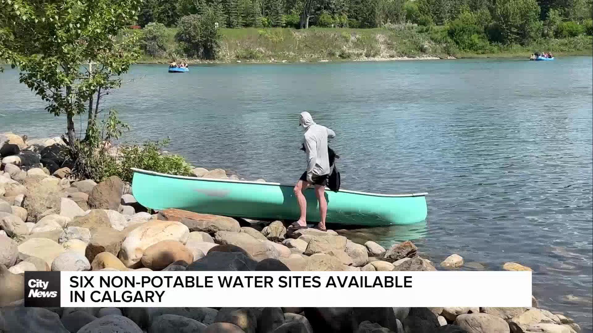 City of Calgary offers non-potable water spots