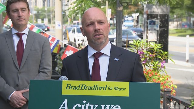 Brad Bradford pledges to remove Bloor St. West bike lanes if elected as mayor