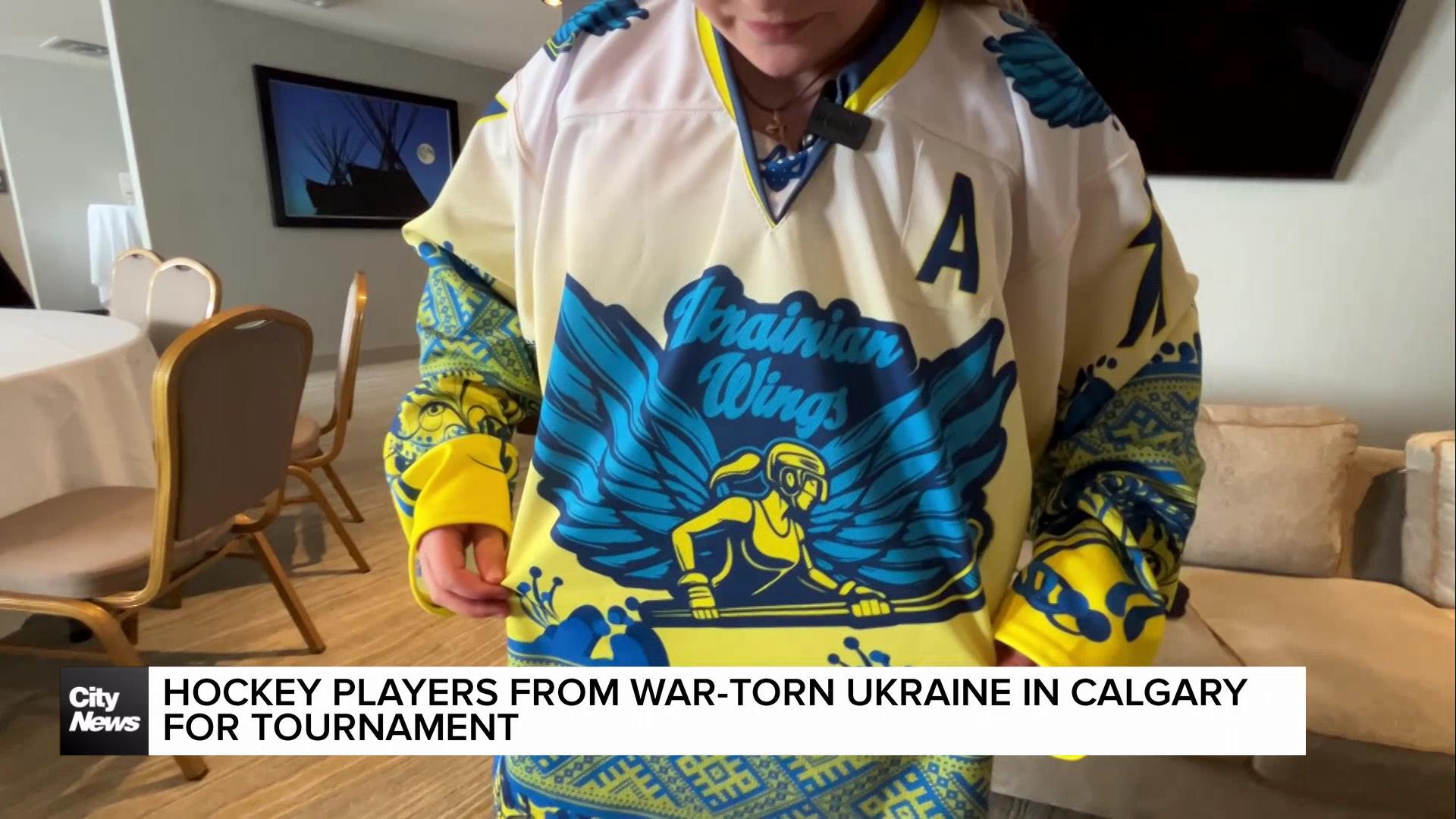 Hockey players from war-torn Ukraine in Calgary for tournament