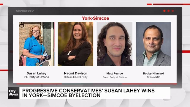 Progressive Conservatives’ Susan Lahey wins in York-Simcoe byelection