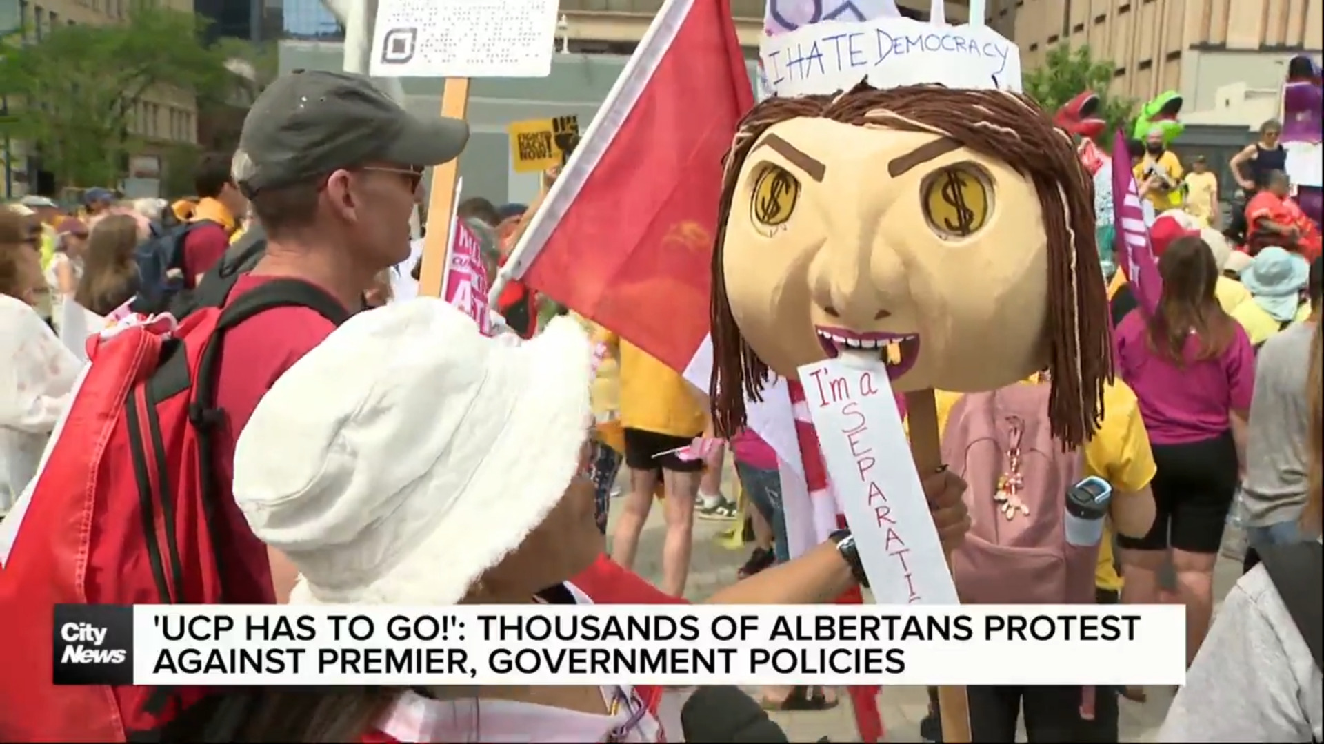 ‘UCP has got to go,’ protesters chant across Alberta