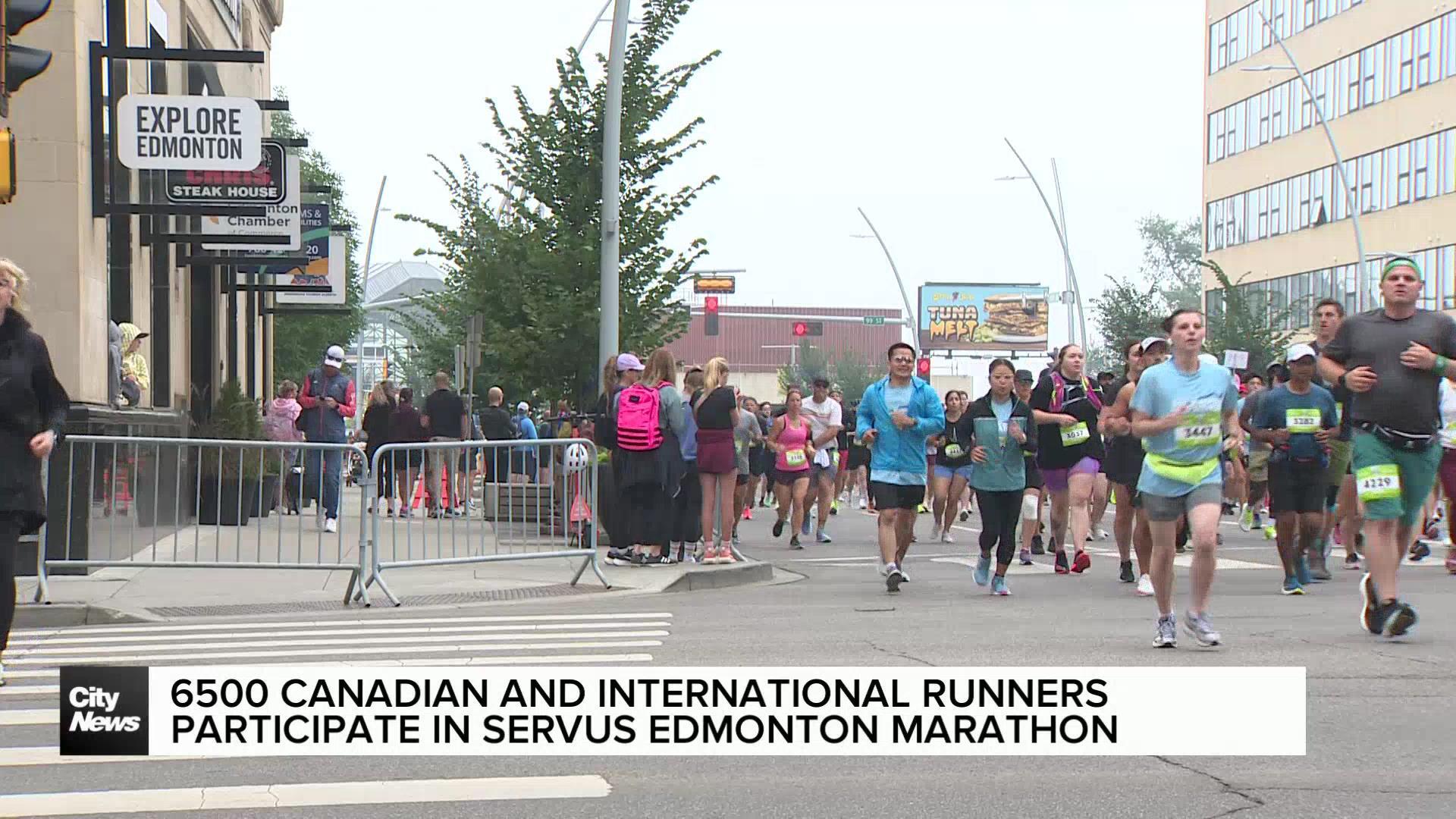 Recordhigh 6500 runners participate in 2024 Servus Edmonton Marathon