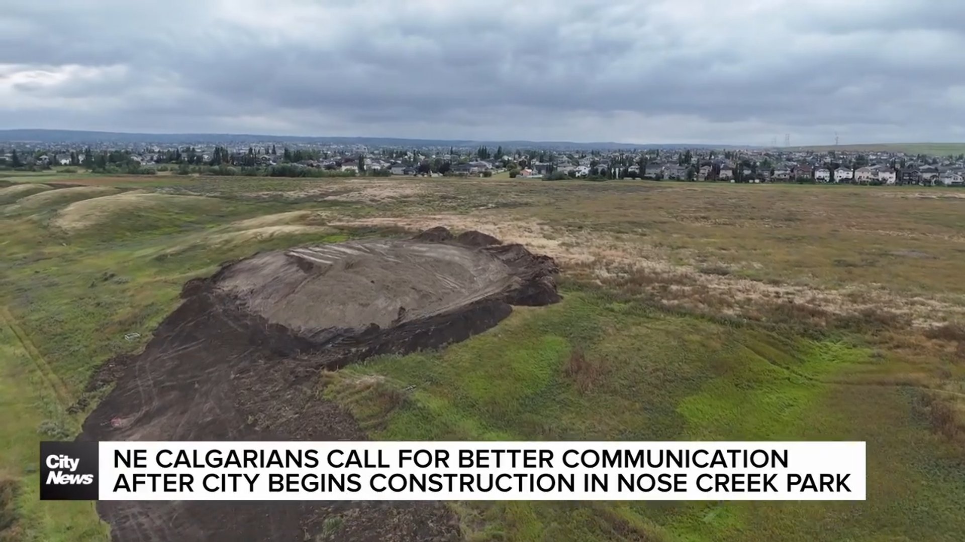 NE Calgarians call for better communication after city begins construction in Nose Creek Park