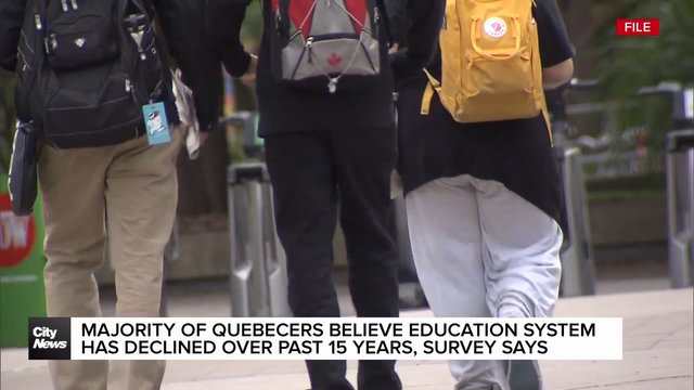 Majority of Quebecers say education system has declined: Survey
