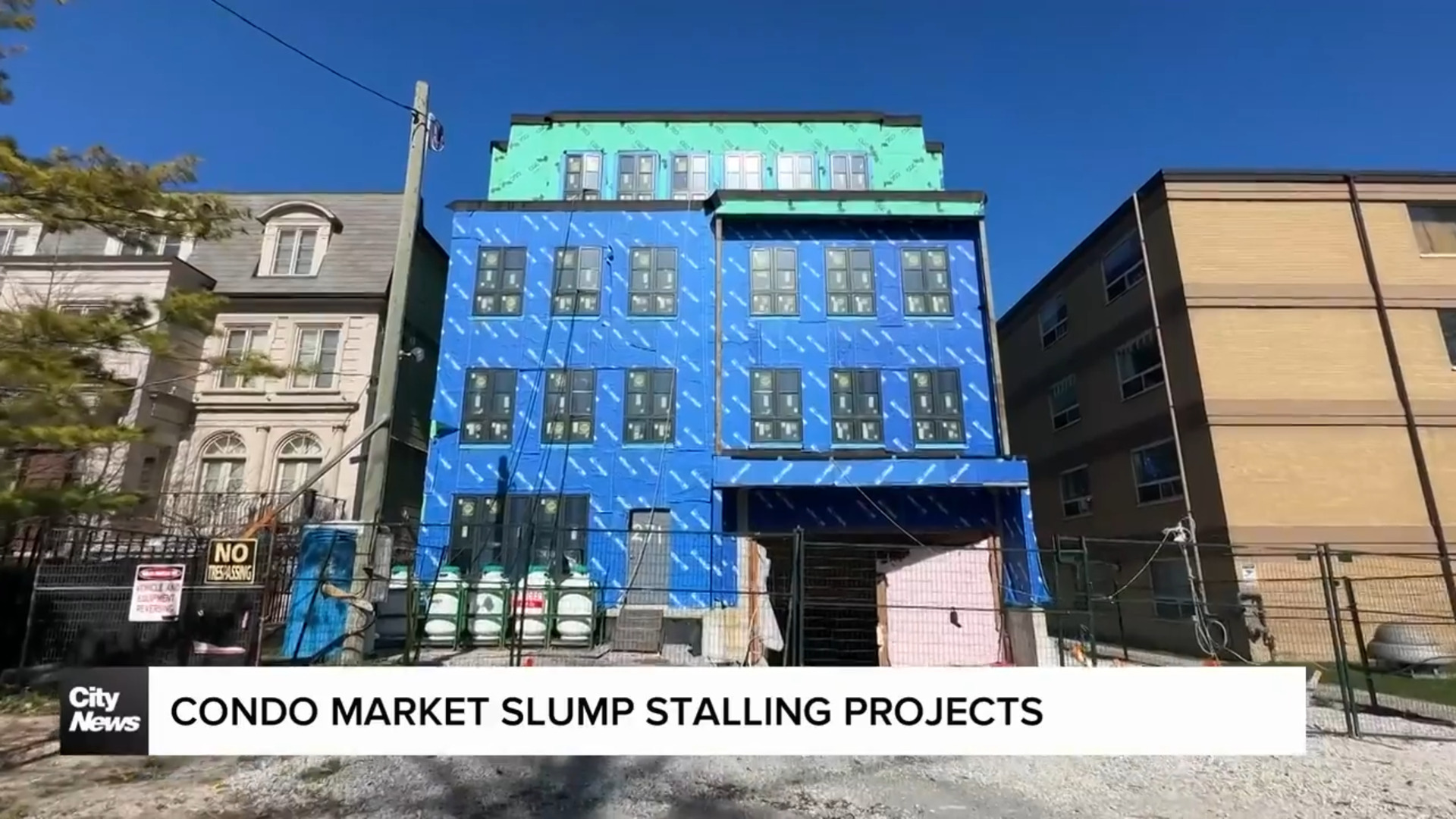 Condo market slump stalling construction projects
