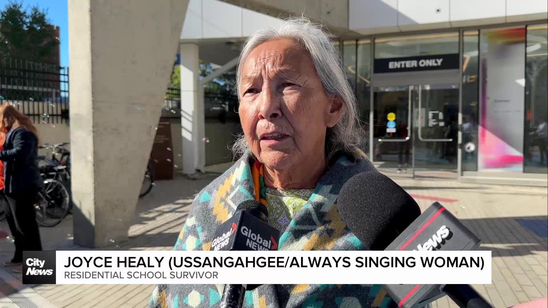 Residential school survivors in Calgary share their truth at the Orange Shirt Day walk