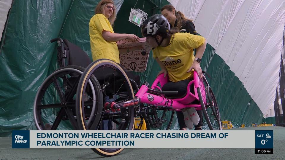 Edmonton wheelchair racer chasing paralympic dream