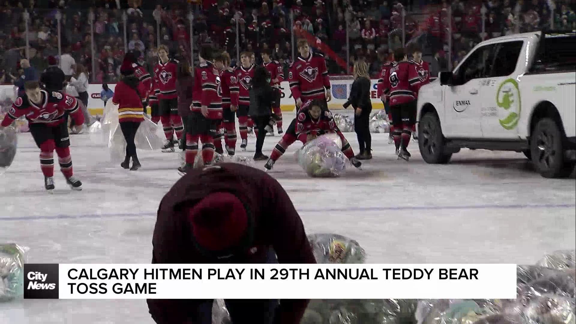 Calgary Hitmen kicks off 29th Annual Teddy Bear Toss