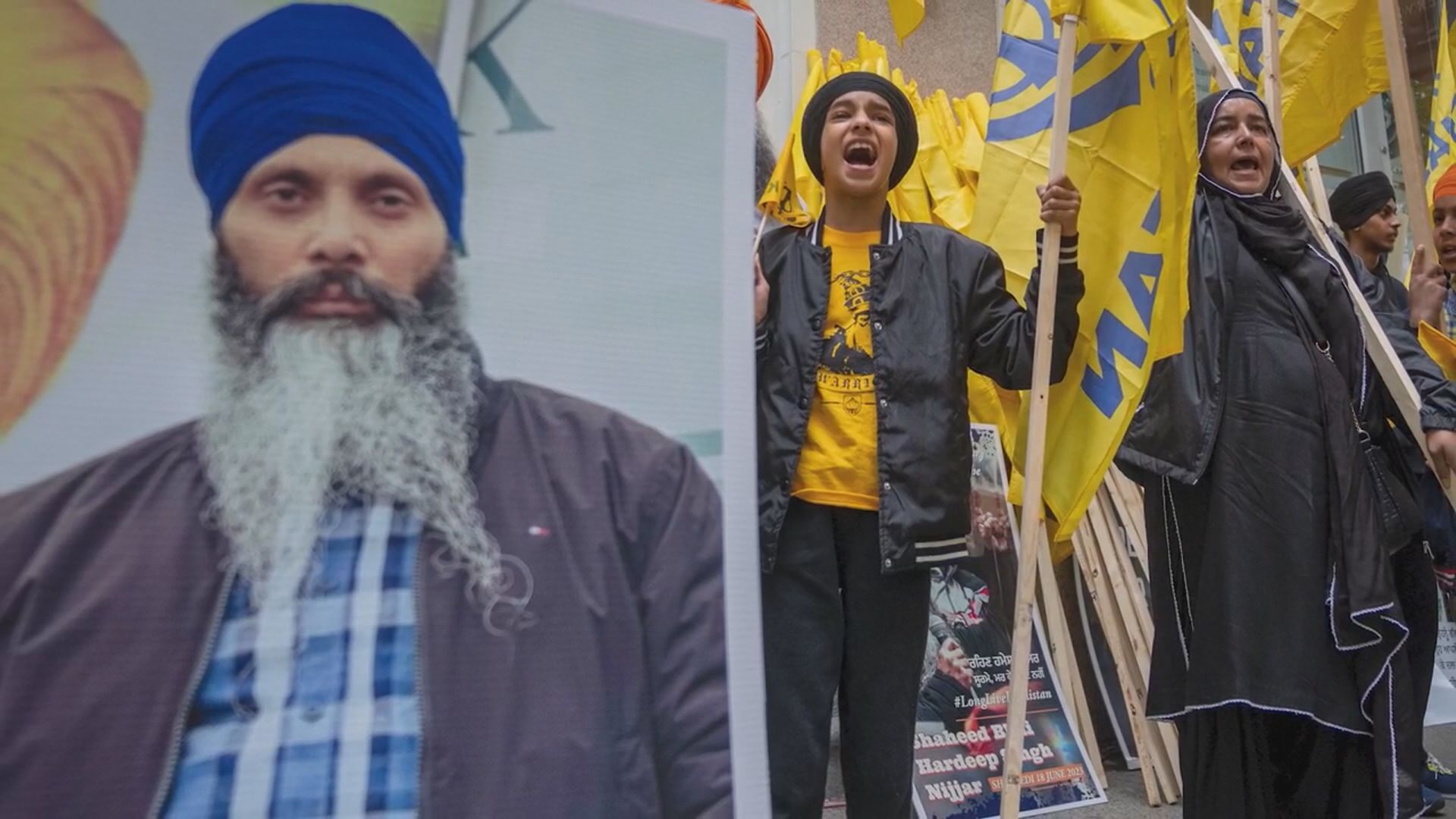 Protesters in Downtown Vancouver continue calls for justice over Nijjar killing