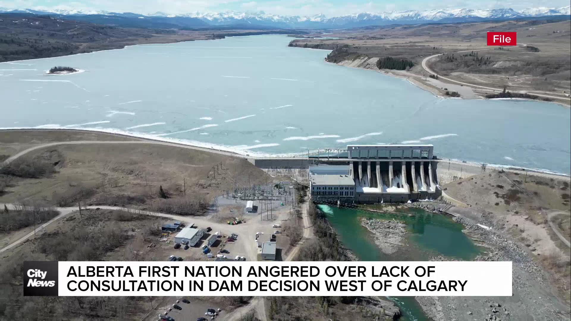 Alberta First Nation angered over lack of consultation in dam decision west of Calgary