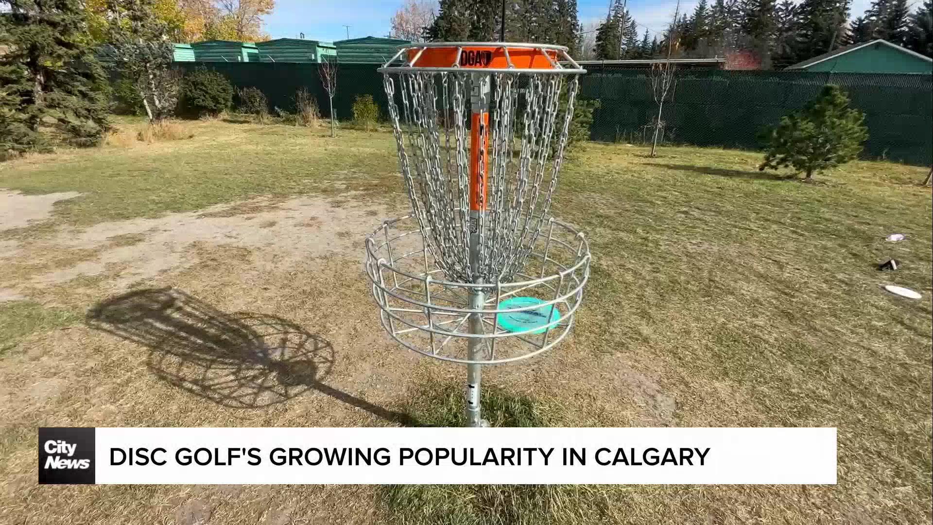 Disc golf's growing popularity in Calgary