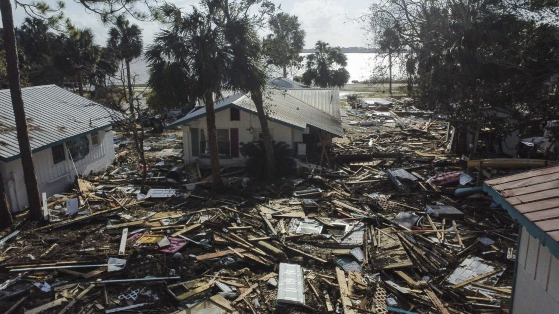 Biden gets a look at Hurricane Helene damage