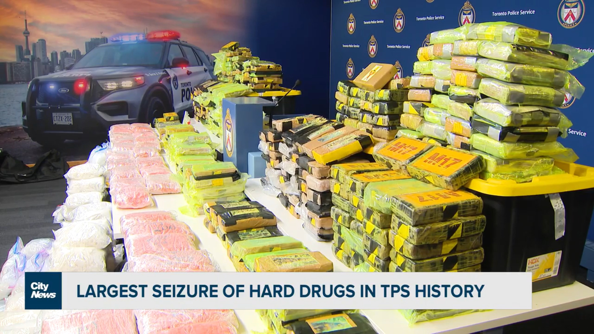 Largest seizure of hard drugs in Toronto Police history