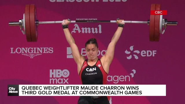 Quebec weightlifter Maude Charron wins 3rd gold at Commonwealth Games