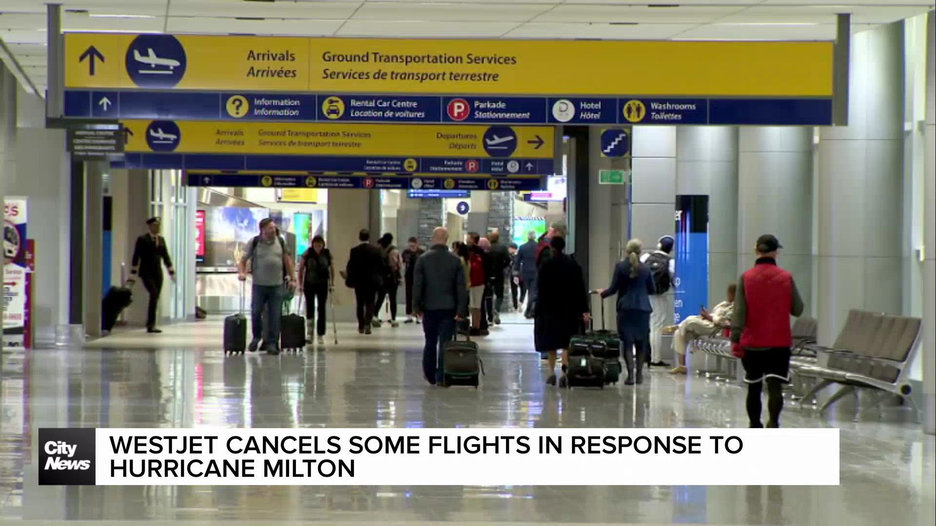 WestJet cancels some flights in response to Hurricane Milton