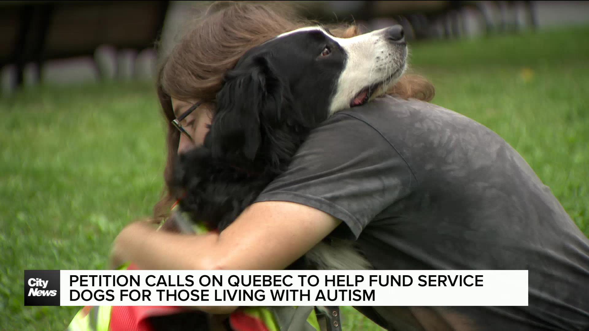 Calling on Quebec for service dogs subsidy for those with autism