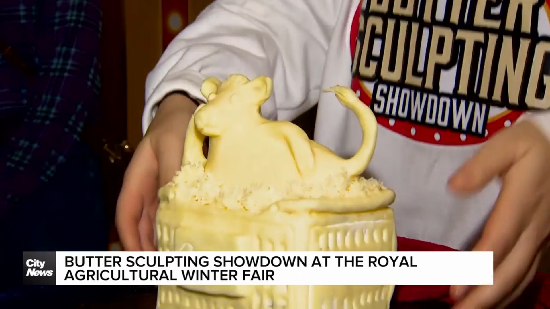 Butter Sculpting Showdown at the Royal Agricultural Winter Fair