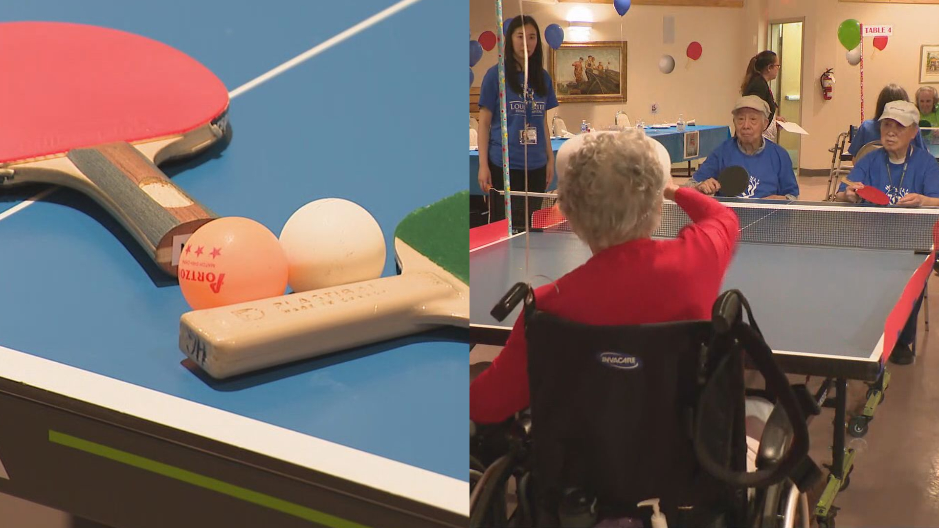 Seniors compete in ping pong championship
