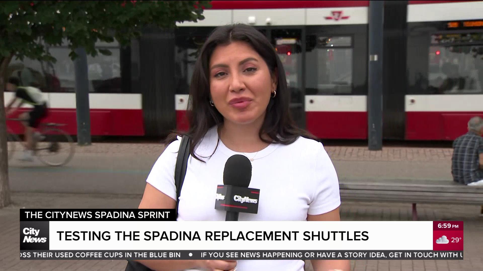 Spadina Sprint proves cycling, walking faster than replacement bus