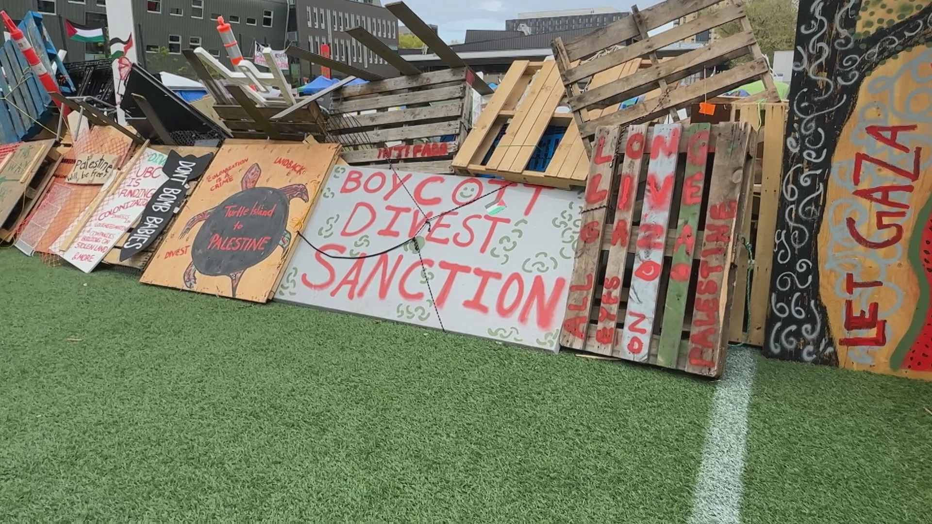 UBC considering legal options after pro-Palestinian protesters occupy campus bookstore