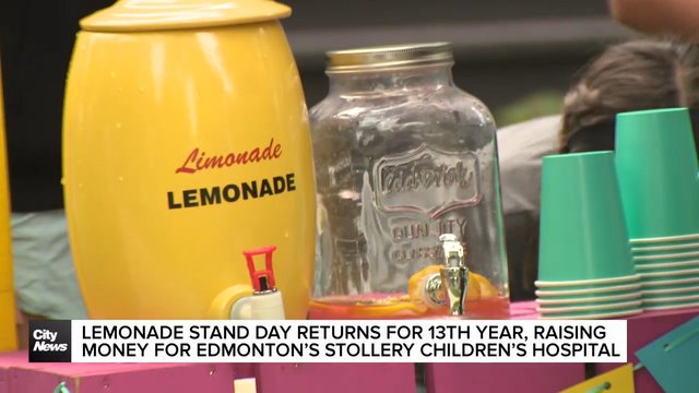 Lemonade stand day returns for 13th year, raising money for Edmonton's Stollery Children's Hospital