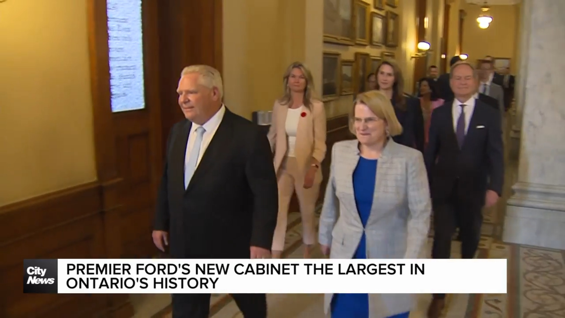Premier Ford unveils the largest cabinet in Ontario's history