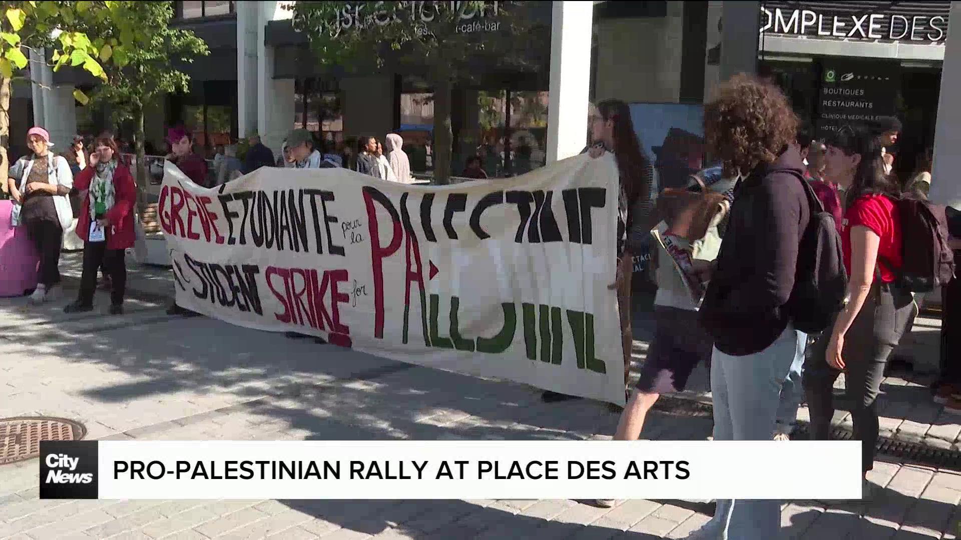 Pro-Palestinian rally in Montreal