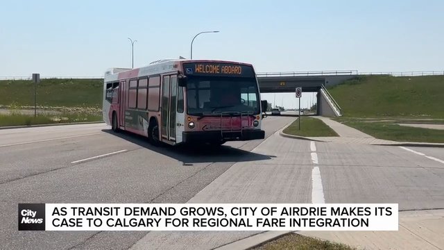 Proposing Airdrie-Calgary regional transit fare integration