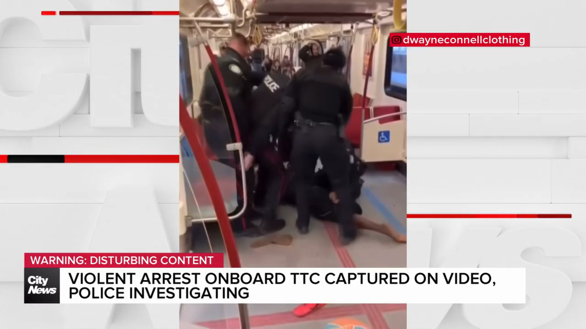 Police launch investigation into violent arrest on Toronto subway