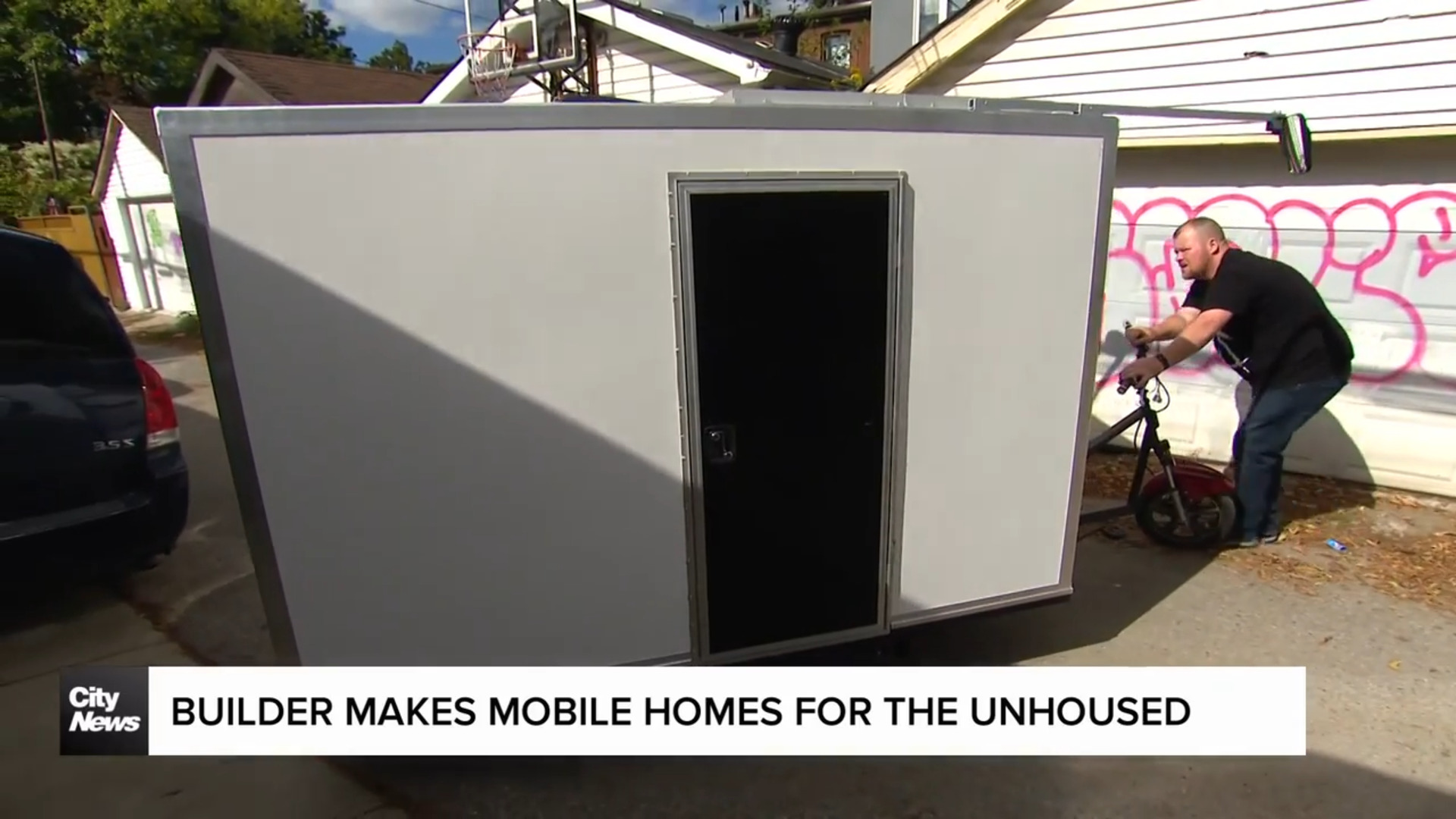 Local builder makes portable homes for people experiencing homelessness