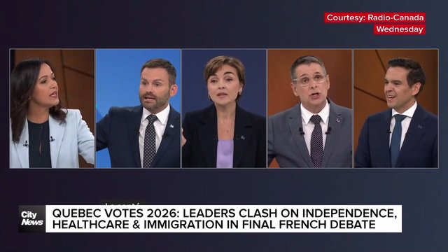 Quebec votes 2026: Leaders clash in final French debate