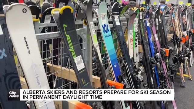 Alberta skiers and resorts prepare for ski season in permanent daylight time