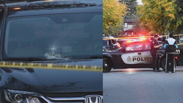One arrest made after two shooters target occupied car near popular Vancouver beach