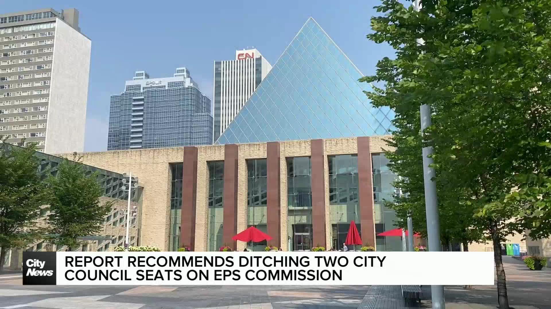 Report recommends ditching two council seats on Edmonton Police Commission