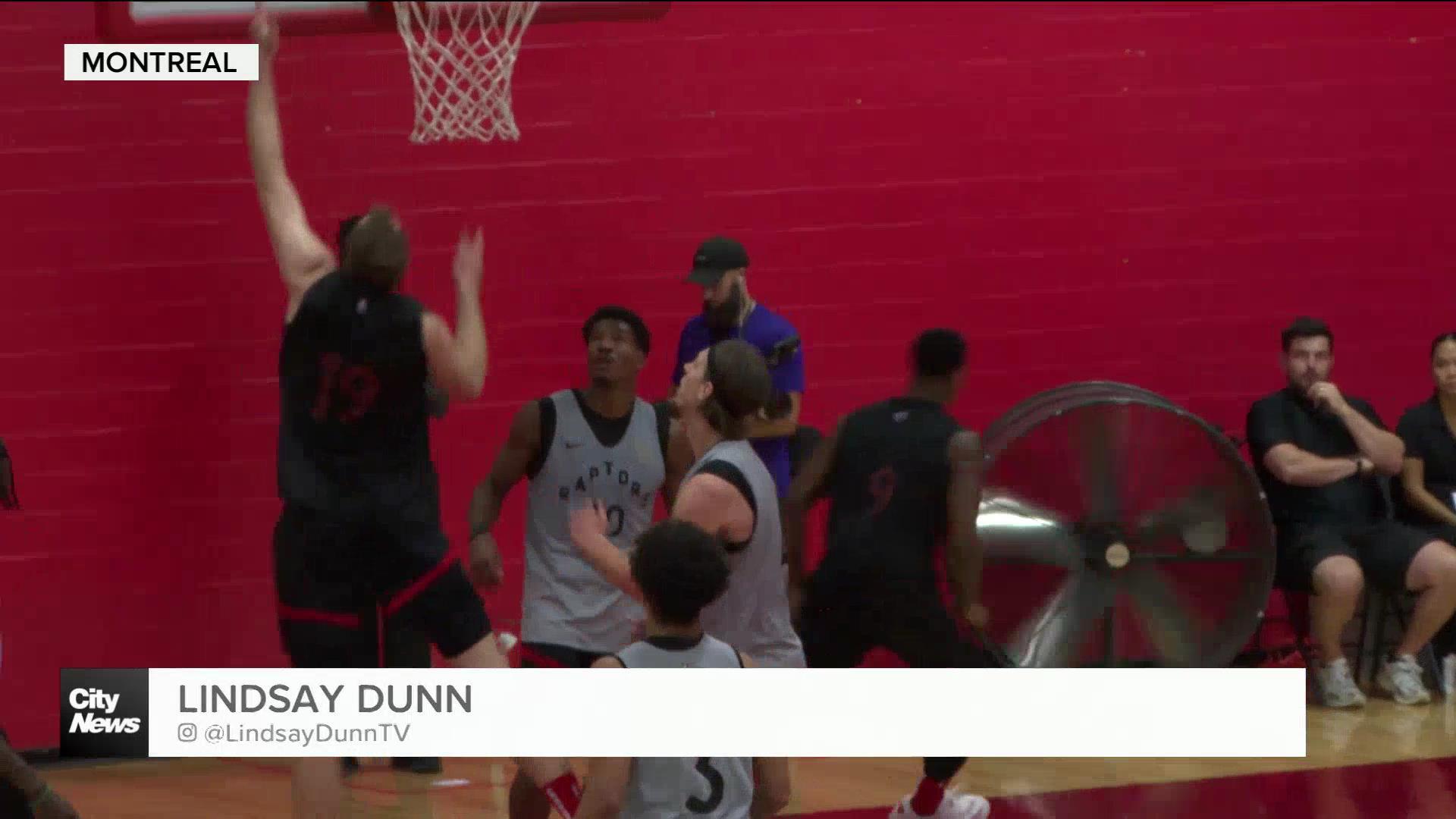 Raptors host open practice in Montreal