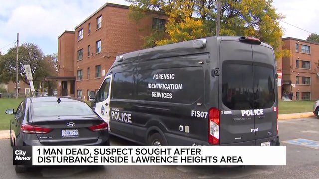 Man dead, suspect sought after disturbance inside Lawrence Heights area building