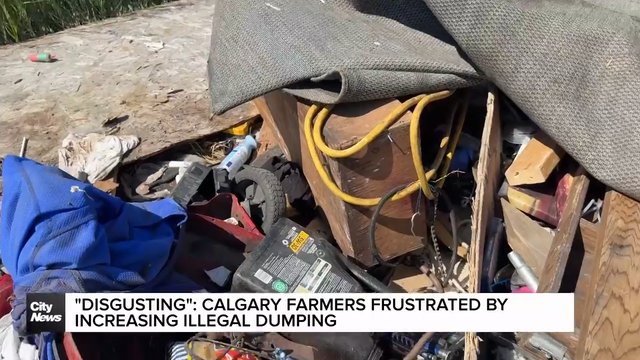 "Disgusting": Calgary farmers frustrated by illegal dumping
