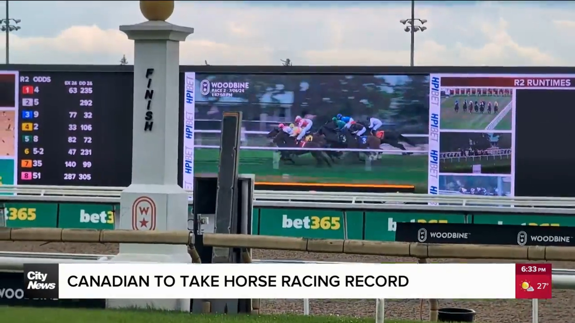 Record in horse racing coming into Canadian hands