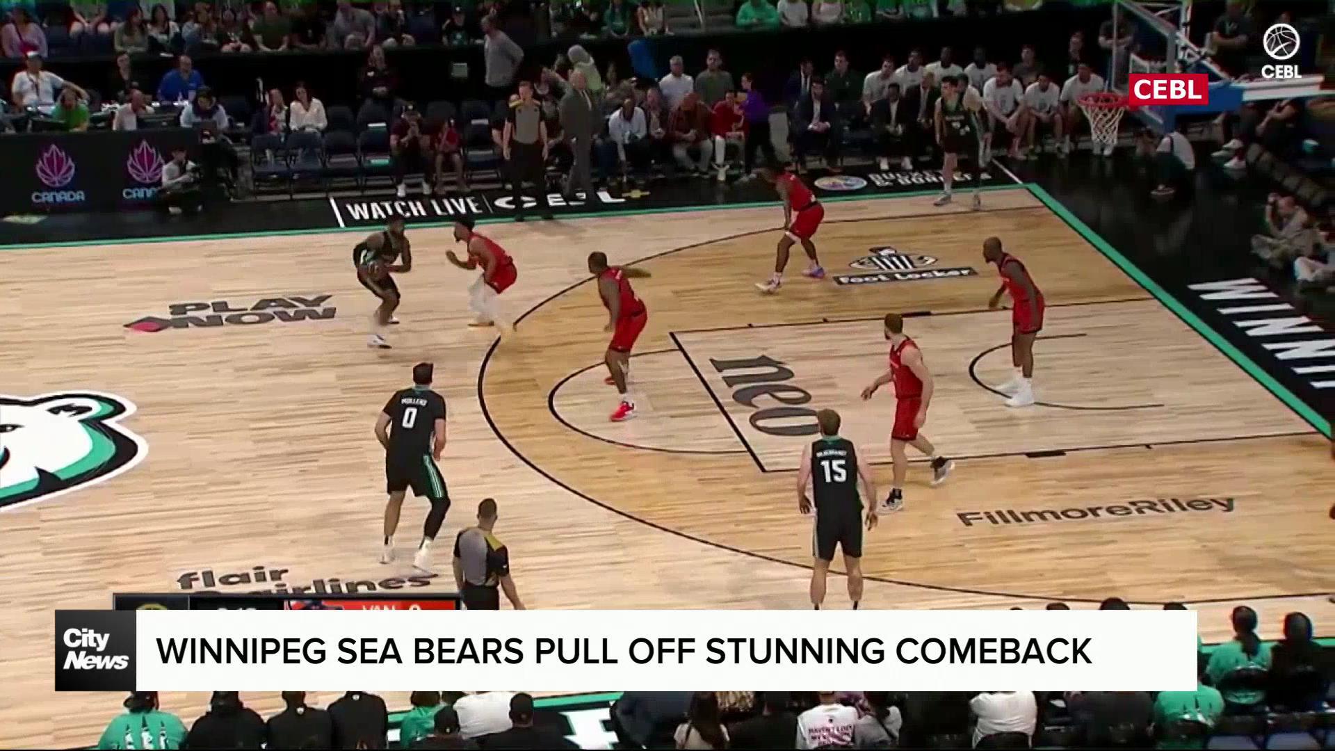 Winnipeg Sea Bears pull off stunning comeback in 1st game without former MVP
