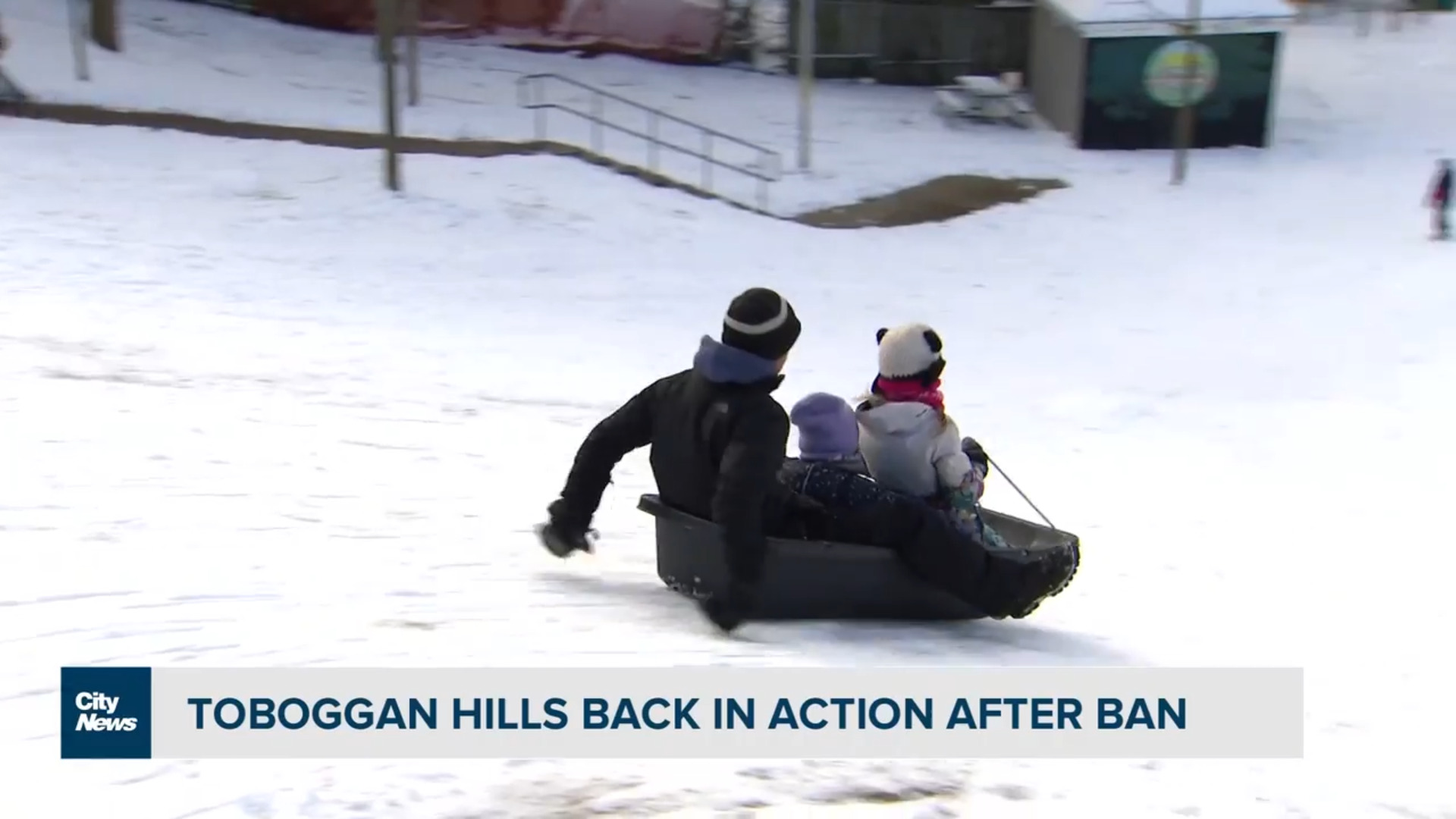 Toronto toboggan hills are busy again after ban lifted last week