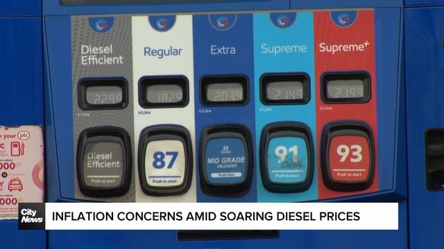 Inflation concerns as diesel prices continue to climb