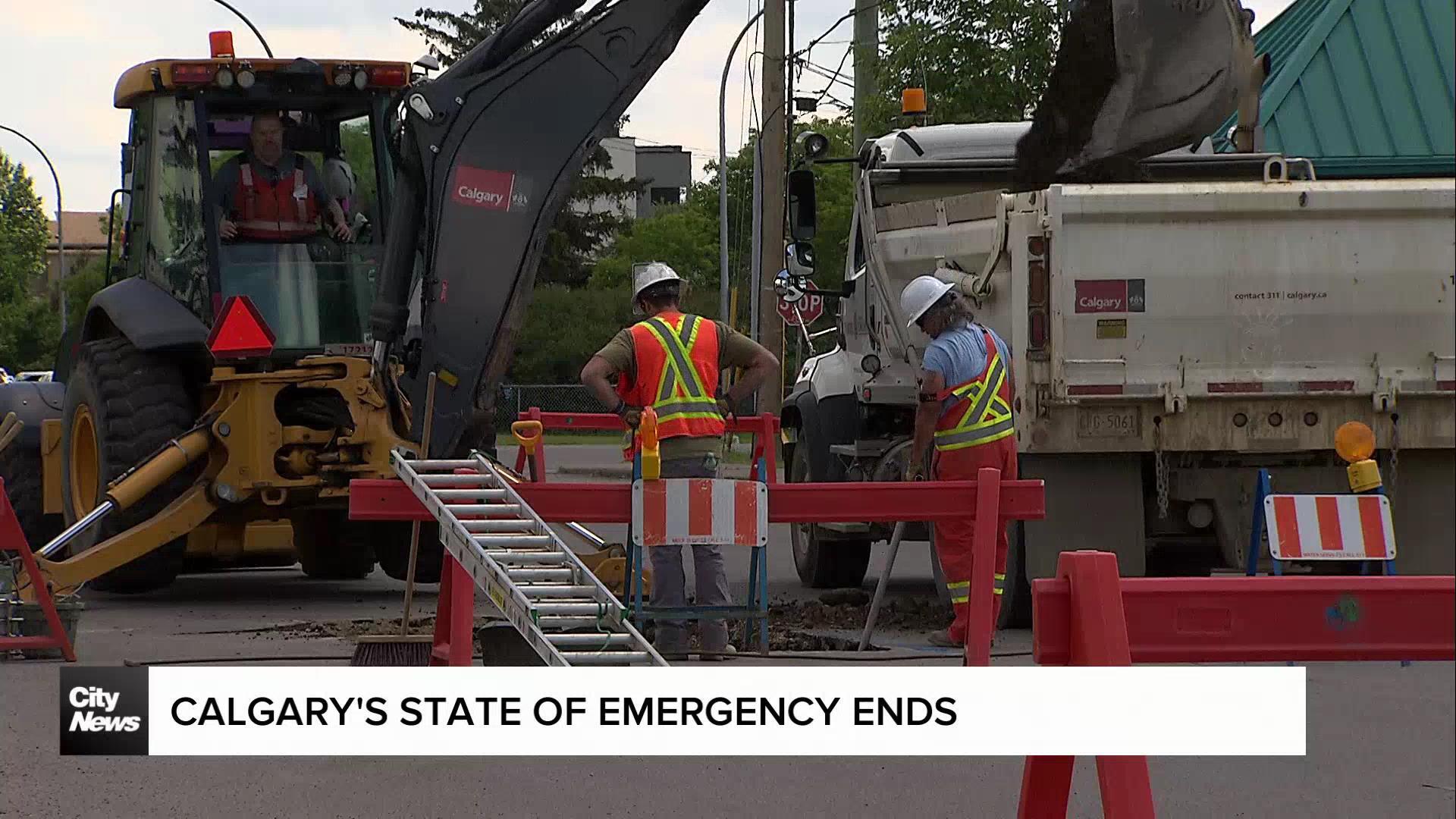 Calgary's state of emergency ends