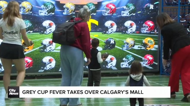 Grey Cup fever takes over Calgary’s Market Mall